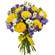 bouquet of yellow roses and irises. Slovenia