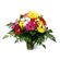 Miranda. Exuberant flower arrangement of gerberas and chrysanthemums in vivid colors.. France