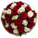 Duet. A symphony of red and white flowers symbolizing love and affection. . India