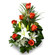 Grace. Very bright and stylish bouquet of orange roses and white lilies will make a perfect gift for anyone.