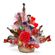 Crystal. Romantic Candy Bouquet decorated with red rose