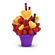 Tasty bucket. Delicious edible fruit arrangement of strawberries, pineapple and grapes!