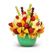 Fruit fountain. Delicious edible fruit arrangement of oranges, apples, grapes, pineapple and strawberries!